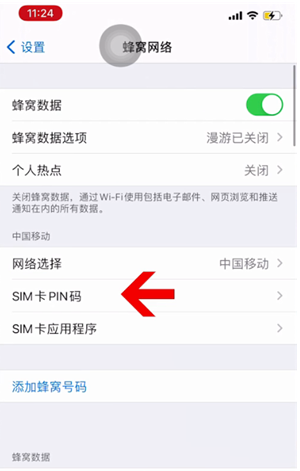 山东苹果14维修网分享如何给iPhone14的SIM卡设置密码 