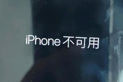 山东苹果服务网点分享锁屏界面显示“iPhone 不可用”如何解决 